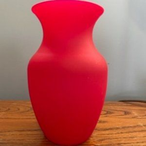 Pier 1 Red Vase 8 inch Tall